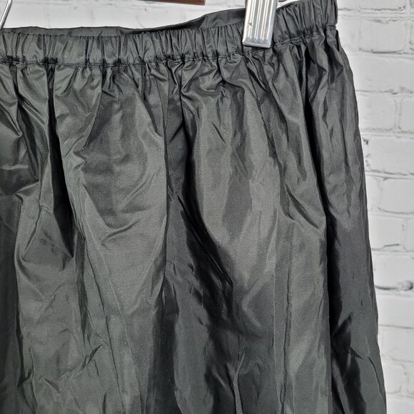 Valerie Stevens Black 100% Silk Pleated Elastic Waist Full Tulle Skirt Medium M - Picture 13 of 14